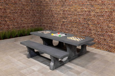 Multi Gaming table (1-3-4) Standard Anthracite-concrete