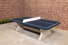 Table de ping-pong anthracite, angles arrondis